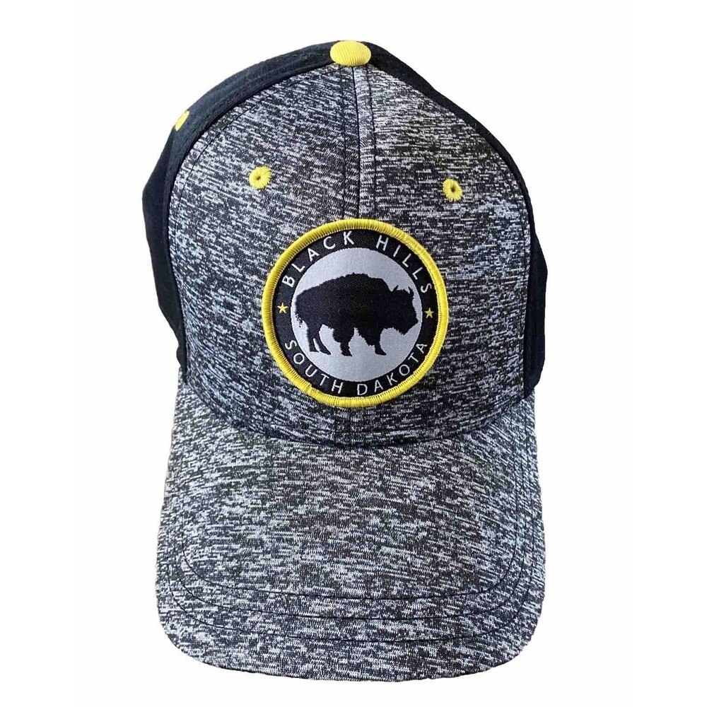 Black Hills South Dakota Adjustable Cap Hat Buffalo Bison Patch Graphix 360